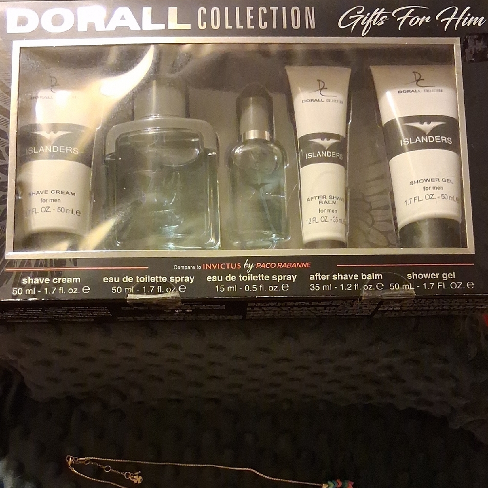 Islander Men's Grooming Set - Black and Silver